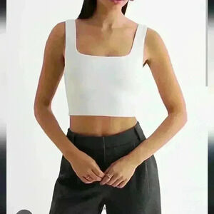 Babaton size M white crop  top